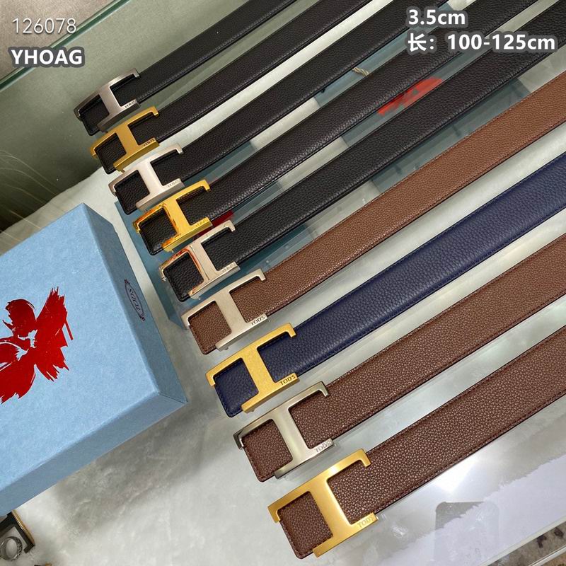 Tod's belt 35mmX100-125cm 8L07